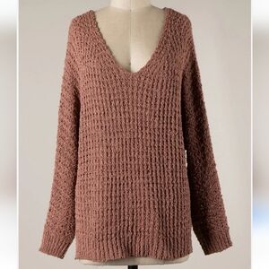 Miracle V-Neck Cable Knit Sweater